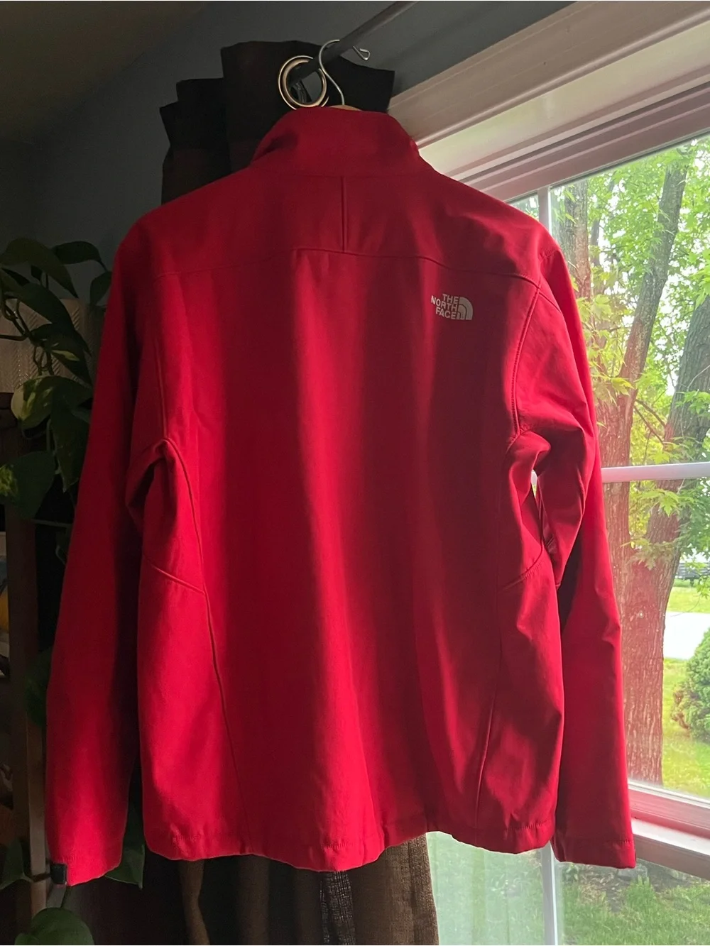 The North Face Red and Black Fleece-Lined Jacket